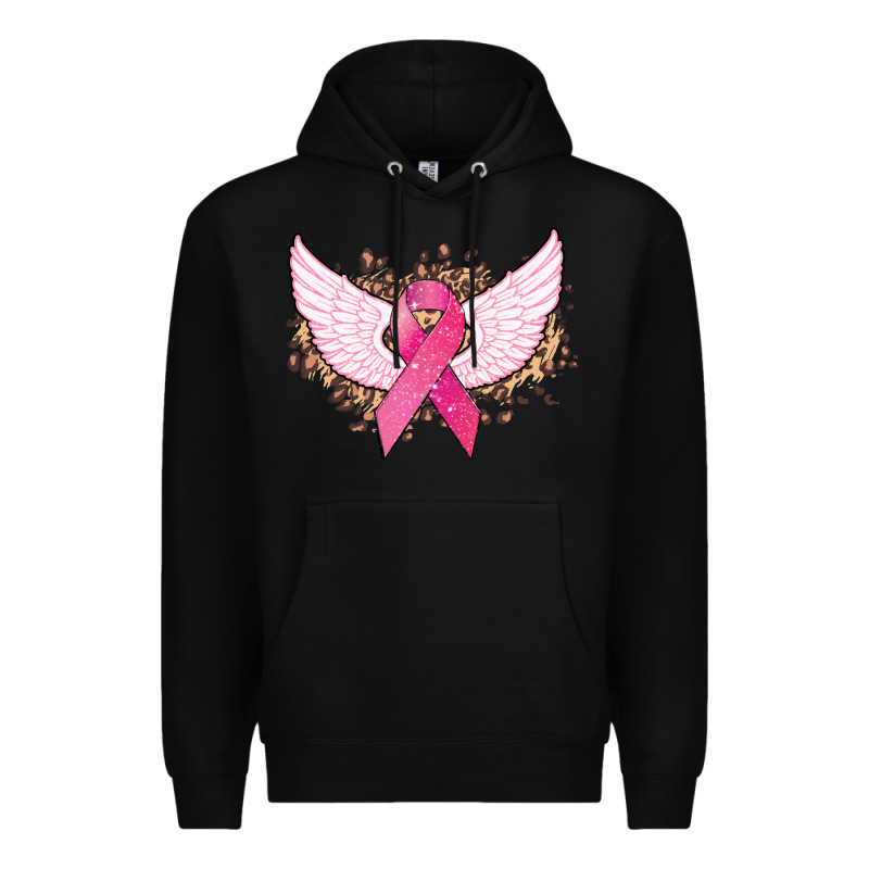 Cancer Ribbon Angel Wings Cancer Awareness Premium Hoodie by HowdyJamesFarm | Teevron