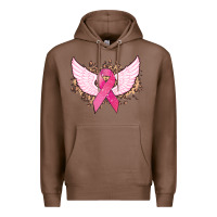 Chestnut Cancer ribbon angel wings Cancer Awareness Premium Hoodie - HowdyJamesFarm
