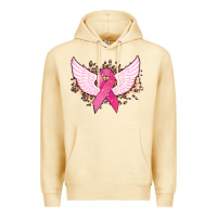 Pina Colada Cancer ribbon angel wings Cancer Awareness Premium Hoodie - HowdyJamesFarm