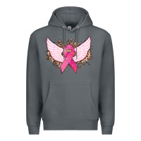 Rock Cancer ribbon angel wings Cancer Awareness Premium Hoodie - HowdyJamesFarm