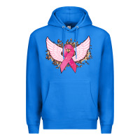 True Royal Cancer ribbon angel wings Cancer Awareness Premium Hoodie - HowdyJamesFarm