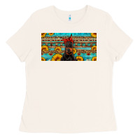 Bone doberman with sunflowers license plate Ladies Tee - Artiststas