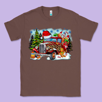 Christmas Truck Classic Tee Designed By Cowhidedigitalart