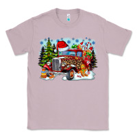Lilac Christmas truck Classic Tee - CowhideDigitalArt