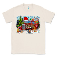 Natural Christmas truck Classic Tee - CowhideDigitalArt