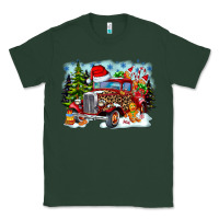 Sports Green Christmas truck Classic Tee - CowhideDigitalArt