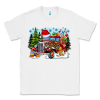 White Christmas truck Classic Tee - CowhideDigitalArt