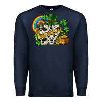 Navy Arkansas map St. Patrick's Premium Sweatshirt - CowGirlArtShop