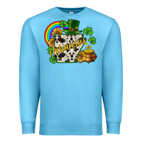 Ocean Blue Arkansas map St. Patrick's Premium Sweatshirt - CowGirlArtShop