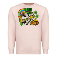Pale Pink Arkansas map St. Patrick's Premium Sweatshirt - CowGirlArtShop