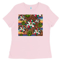 Bubblegum Pink sunflower mexican flag tumbler Ladies Tee - JahusDesignShop