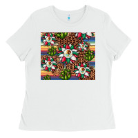 White sunflower mexican flag tumbler Ladies Tee - JahusDesignShop