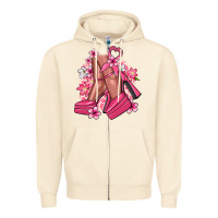 Sandshell Cancer high heels Cancer Awareness Zipper Hoodie - HowdyJamesFarm