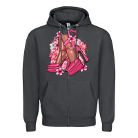 Smoke Cancer high heels Cancer Awareness Zipper Hoodie - HowdyJamesFarm
