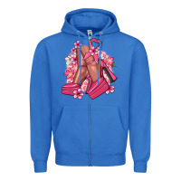 True Royal Cancer high heels Cancer Awareness Zipper Hoodie - HowdyJamesFarm