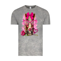 Cloud Rock valentines day horse with sunglasses Vintage Tee - NancyCooperArtShop