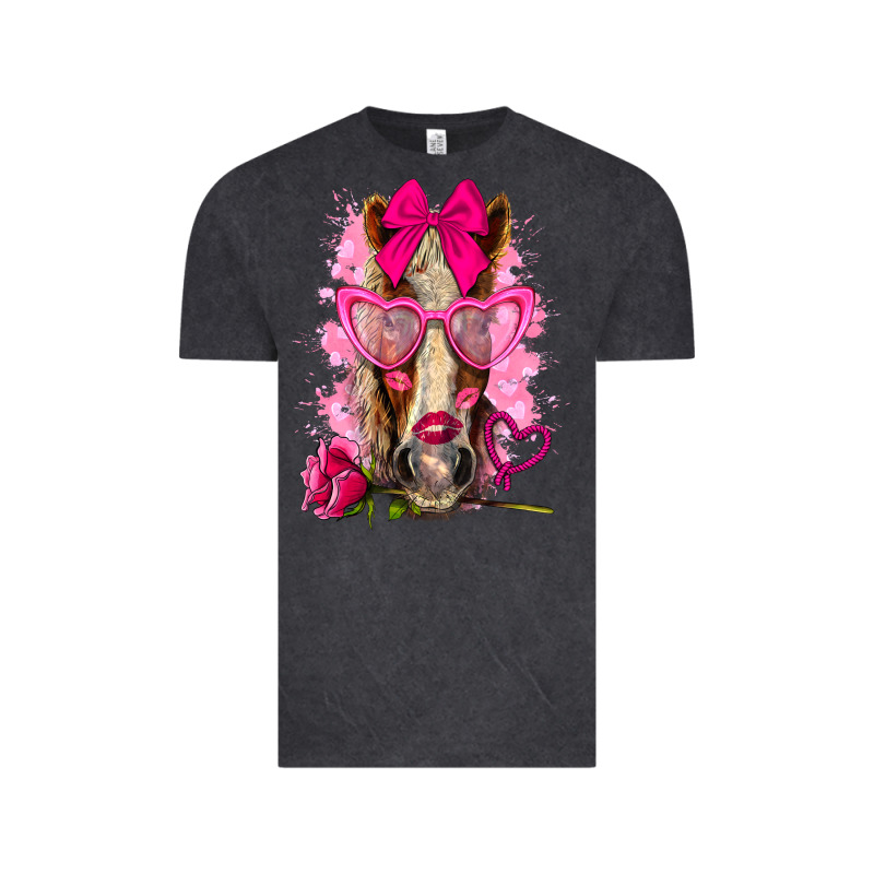 Valentines Day Horse With Sunglasses Vintage Tee by NancyCooperArtShop | Teevron