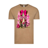 Vintage Coffee valentines day horse with sunglasses Vintage Tee - NancyCooperArtShop