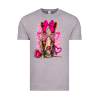 Vintage Zinc valentines day horse with sunglasses Vintage Tee - NancyCooperArtShop