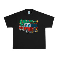 Black christmas fire truck Urban Heavy Tee - MaliasSmallBusiness