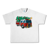 Lunar Rock christmas fire truck Urban Heavy Tee - MaliasSmallBusiness