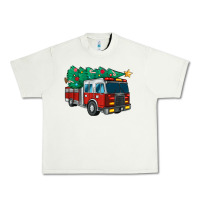 Pistachio christmas fire truck Urban Heavy Tee - MaliasSmallBusiness