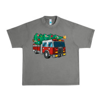 Tornado christmas fire truck Urban Heavy Tee - MaliasSmallBusiness