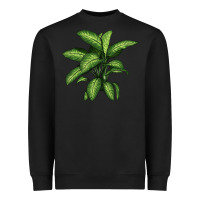 Black Dumb Cane Heavyweight Sweatshirt - LillyAllenDesigns
