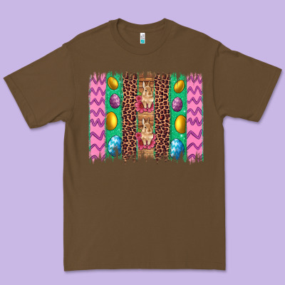 Easter Leopard Egg Bunny Brush Stroke Premium Tee Designed By Artiststas