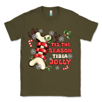 Army Green tis the season tıbıa jolly Classic Tee - MaliasSmallBusiness