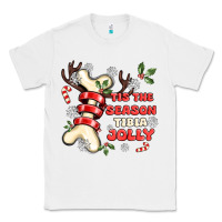 White tis the season tıbıa jolly Classic Tee - MaliasSmallBusiness