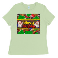 Matcha merry Christmas with Santa Claus Ladies Tee - AdoDesignShop