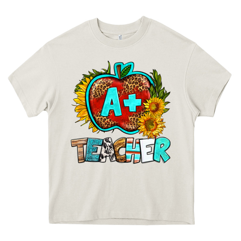 A+ Teacher Apple Heavy Core Tee by BundleAndBundleShop | Teevron