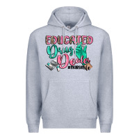 Heather Grey educated drug dealer nurse life Premium Hoodie - CowGirlArtShop