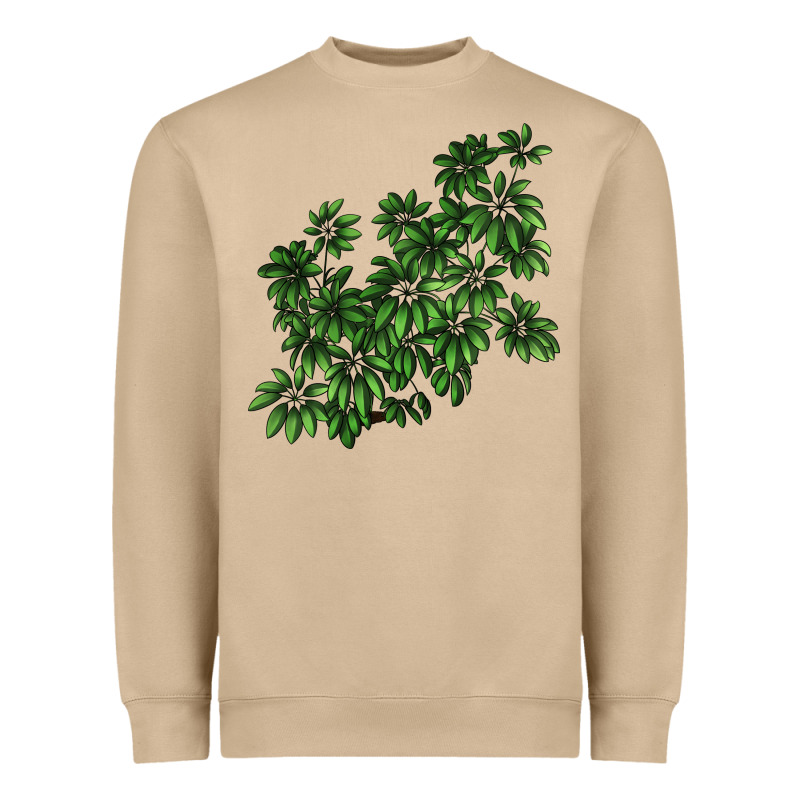Botanical Schefflera Illustrations Heavyweight Sweatshirt by LillyAllenDesigns | Teevron