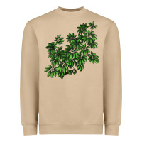 Mushroom Botanical Schefflera Illustrations Heavyweight Sweatshirt - LillyAllenDesigns