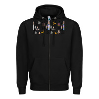 Black gothic girl and colorful girl Zipper Hoodie - TumblerDesignByShophia