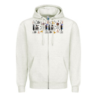 Gothic Girl And Colorful Girl Zipper Hoodie | Teevron