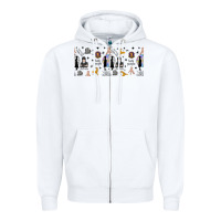 White gothic girl and colorful girl Zipper Hoodie - TumblerDesignByShophia