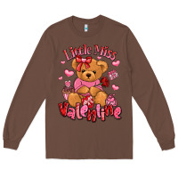 Chestnut little miss valentine teddy bear Long Sleeve Tee - LillyAllenDesigns