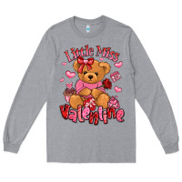 Little Miss Valentine Teddy Bear Long Sleeve Tee | Teevron