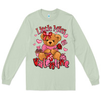 Matcha little miss valentine teddy bear Long Sleeve Tee - LillyAllenDesigns