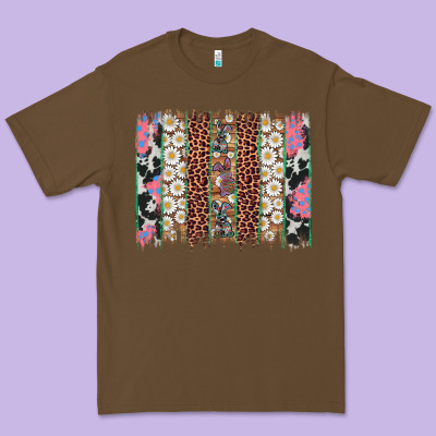 Easter Leopard Cowhide Bunny Brush Stroke Premium Tee Designed By Artiststas