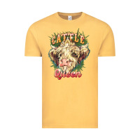 Vintage Mustard cattle queen Vintage Tee - NancyCooperArtShop