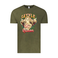 Vintage Olive cattle queen Vintage Tee - NancyCooperArtShop