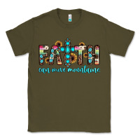 Army Green faith can move mountains Classic Tee - JahusDesignShop