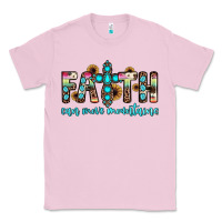 Bubblegum Pink faith can move mountains Classic Tee - JahusDesignShop