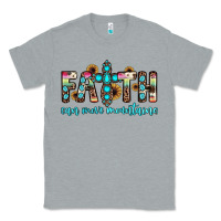 Heather Grey faith can move mountains Classic Tee - JahusDesignShop