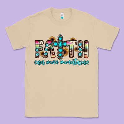 Faith Can Move Mountains Classic Tee Designed By Jahusdesignshop