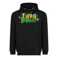 Black Lucky mama mother's day Heavyweight Hoodie - HowdyJamesFarm
